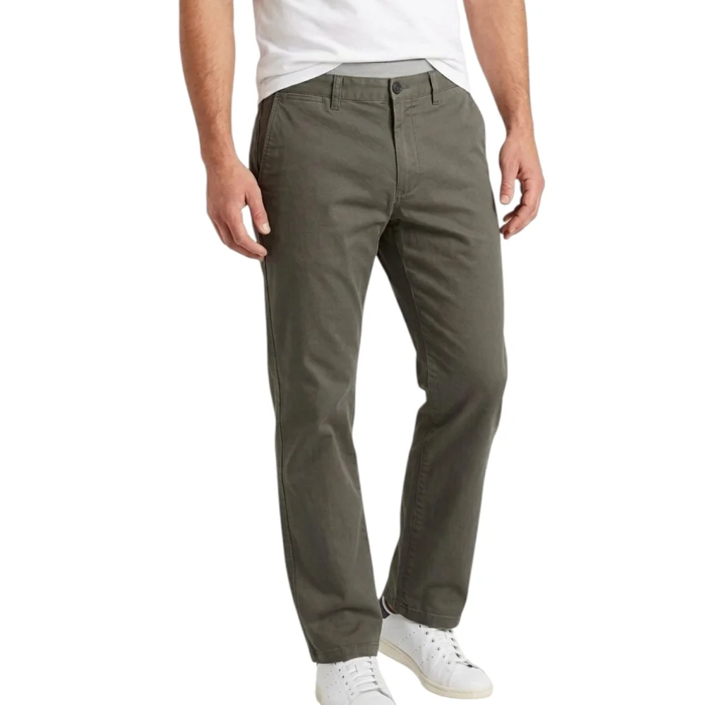Dockers D3 Classic Fit Men's Olive Army Green Chinos 33x30 Cotton